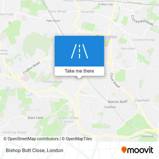 Bishop Butt Close map