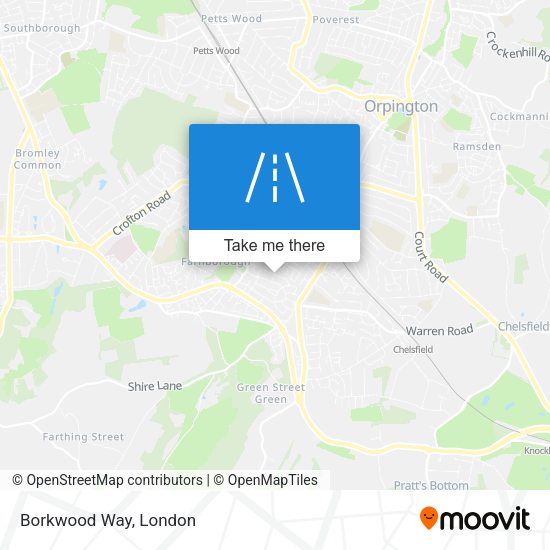 Borkwood Way map