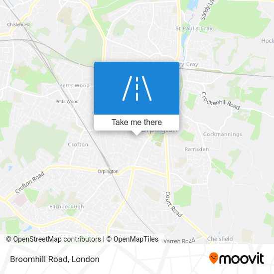 Broomhill Road map
