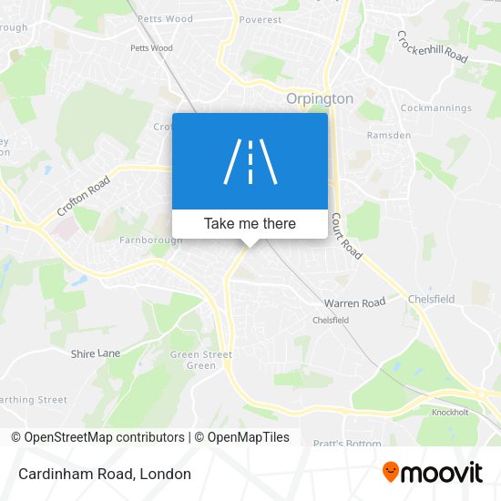 Cardinham Road map