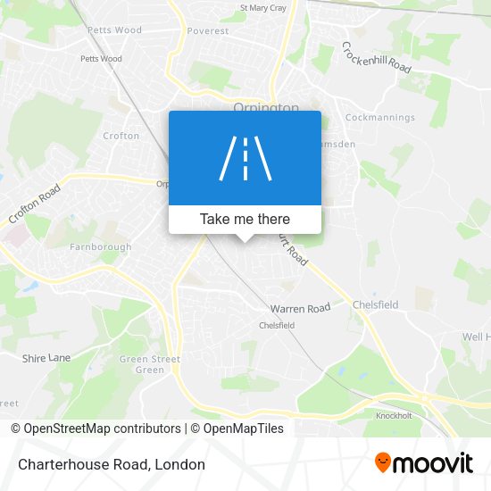 Charterhouse Road map