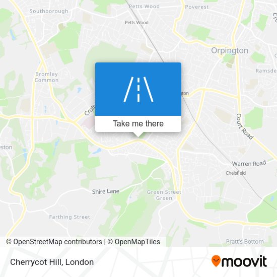 Cherrycot Hill map
