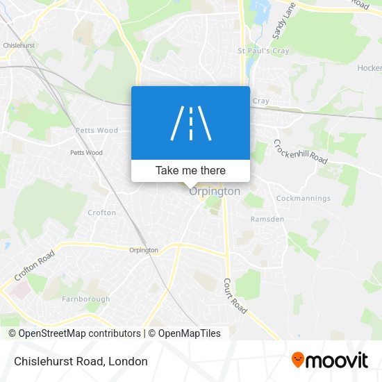 Chislehurst Road map