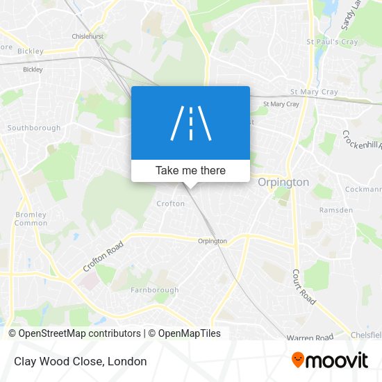Clay Wood Close map