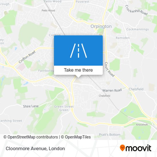 Cloonmore Avenue map