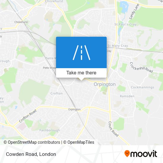 Cowden Road map