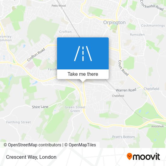 Crescent Way map