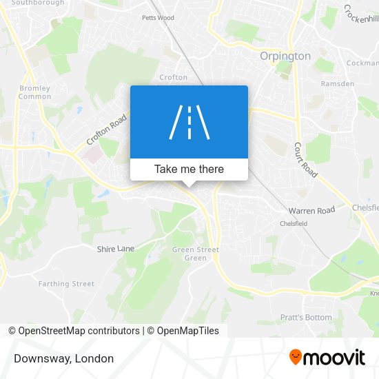 Downsway map