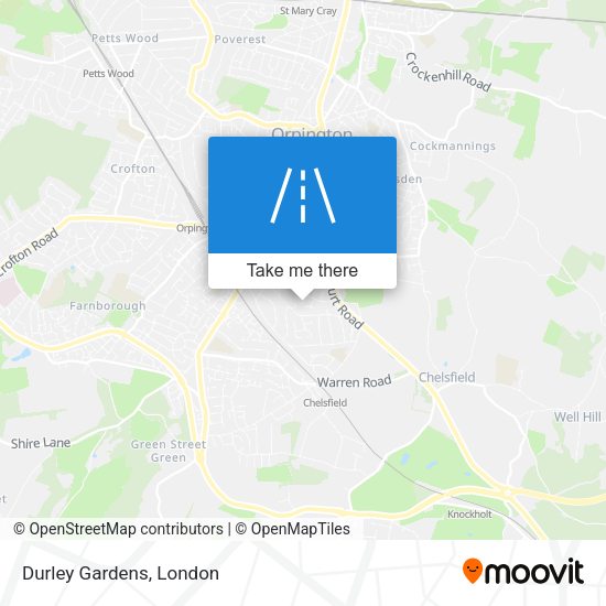 Durley Gardens map