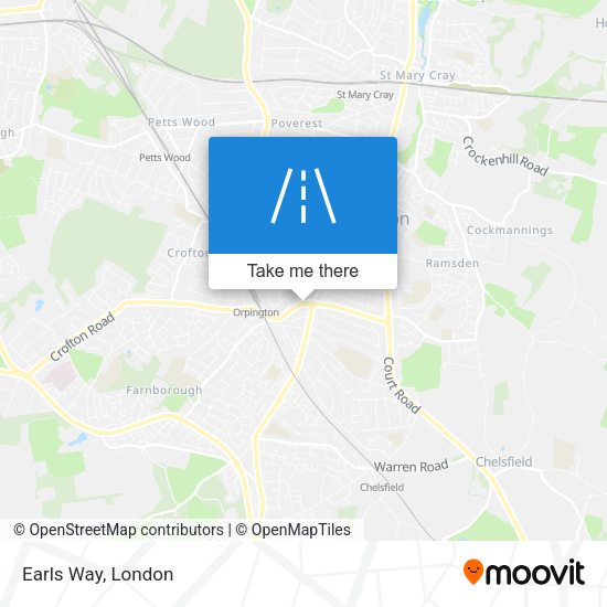 Earls Way map