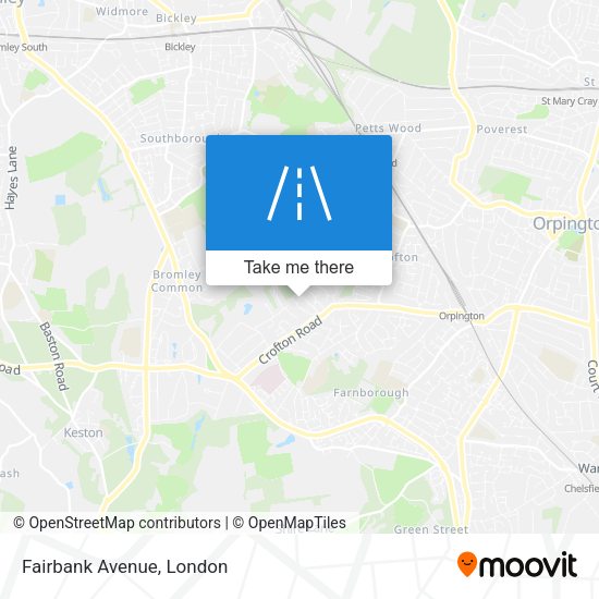 Fairbank Avenue map