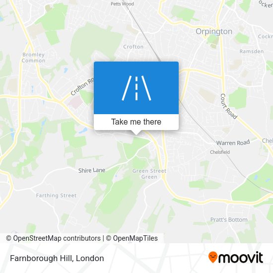 Farnborough Hill map
