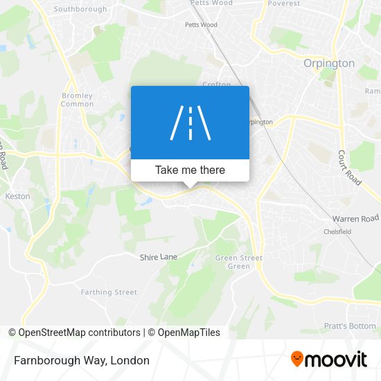 Farnborough Way map