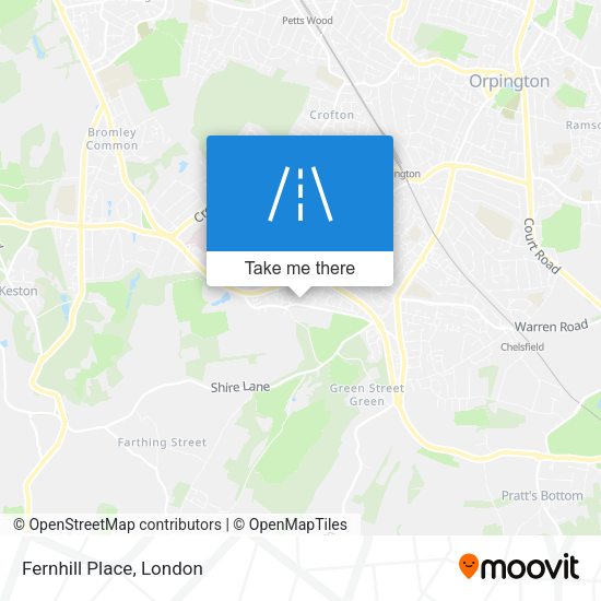 Fernhill Place map