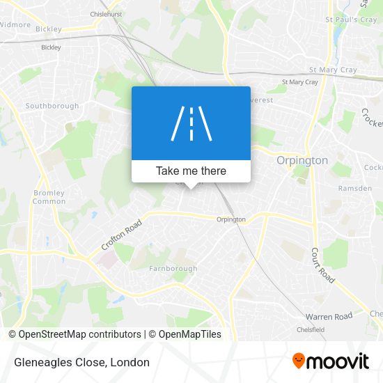 Gleneagles Close map