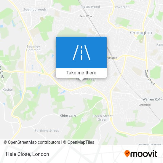 Hale Close map