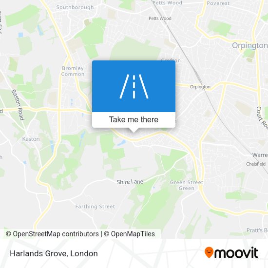 Harlands Grove map