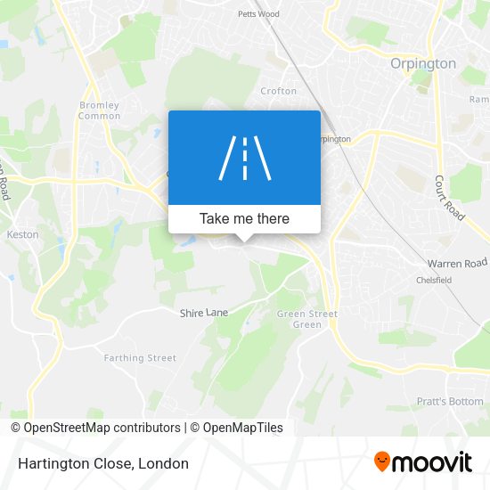 Hartington Close map