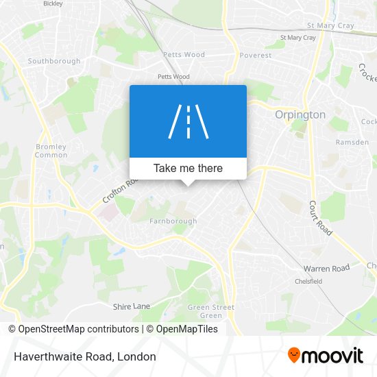 Haverthwaite Road map