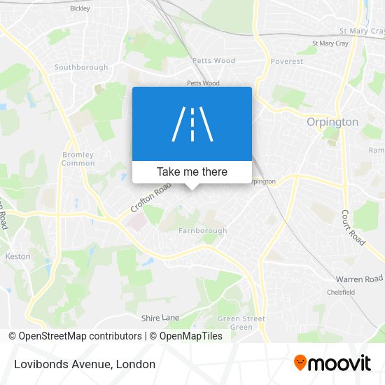Lovibonds Avenue map