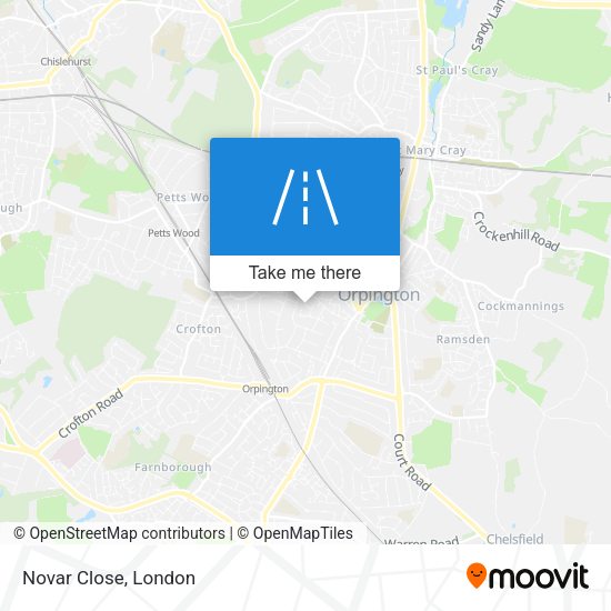 Novar Close map