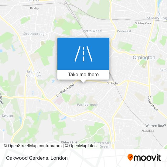 Oakwood Gardens map