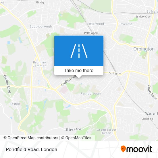 Pondfield Road map