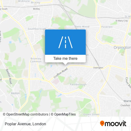 Poplar Avenue map