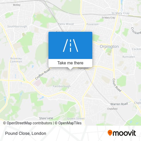 Pound Close map