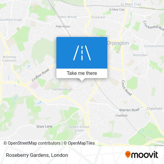 Roseberry Gardens map