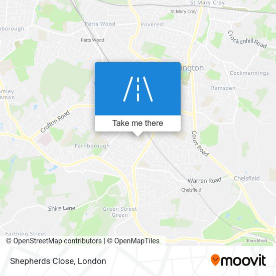 Shepherds Close map