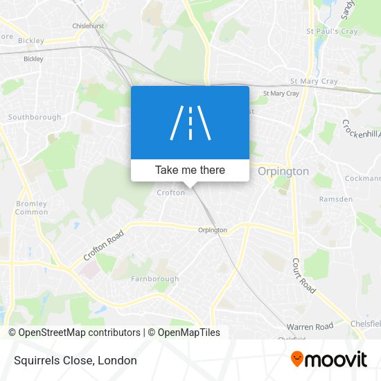 Squirrels Close map