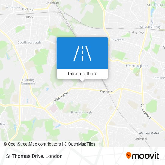 St Thomas Drive map