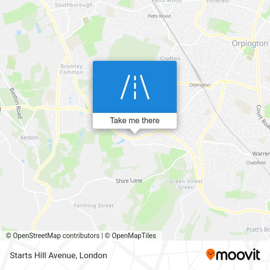 Starts Hill Avenue map