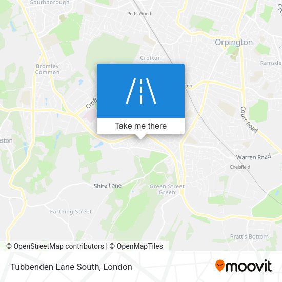 Tubbenden Lane South map
