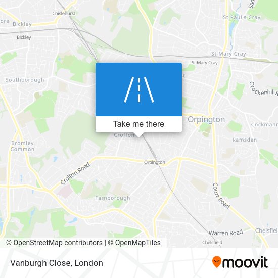 Vanburgh Close map