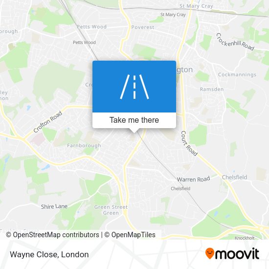 Wayne Close map