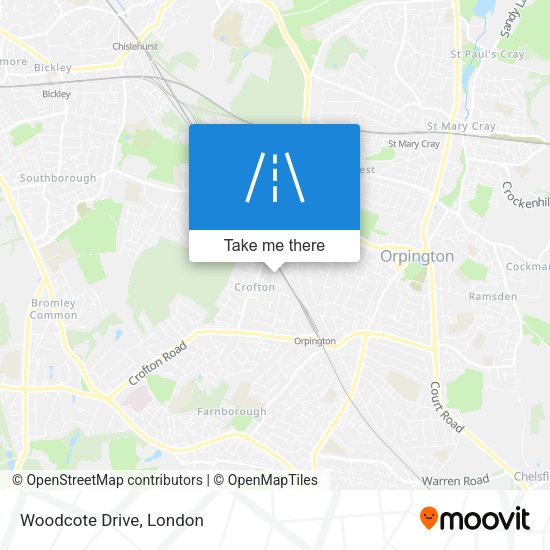 Woodcote Drive map