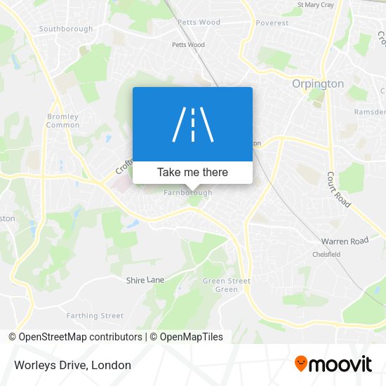 Worleys Drive map