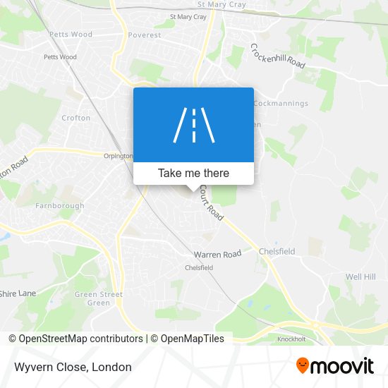 Wyvern Close map