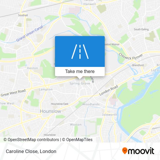 Caroline Close map