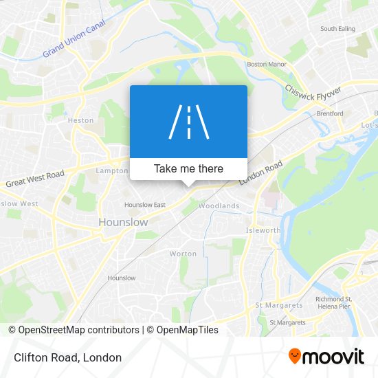 Clifton Road map