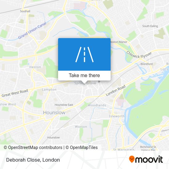 Deborah Close map