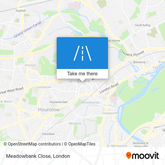 Meadowbank Close map