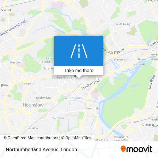 Northumberland Avenue map