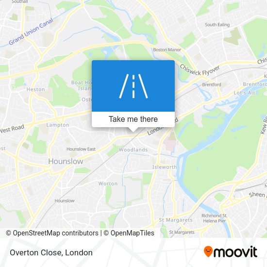 Overton Close map