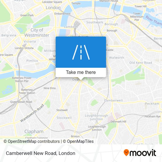 Camberwell New Road map