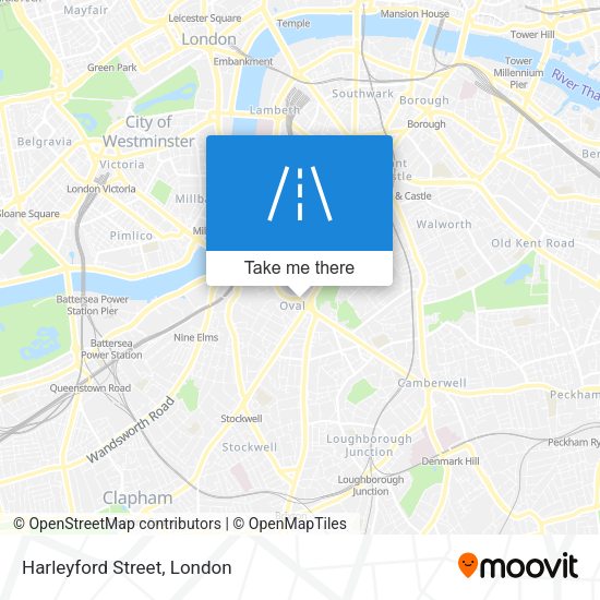 Harleyford Street map