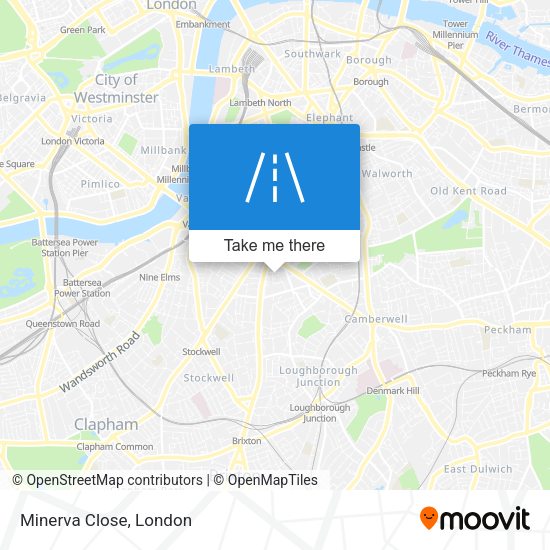 Minerva Close map