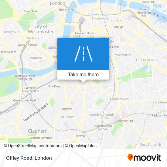 Offley Road map
